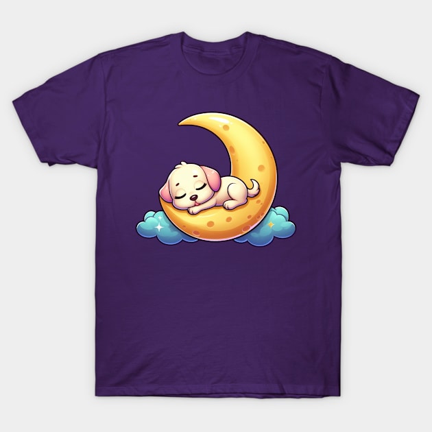 Sleep time for little puppy dog T-Shirt by The Artful Barker